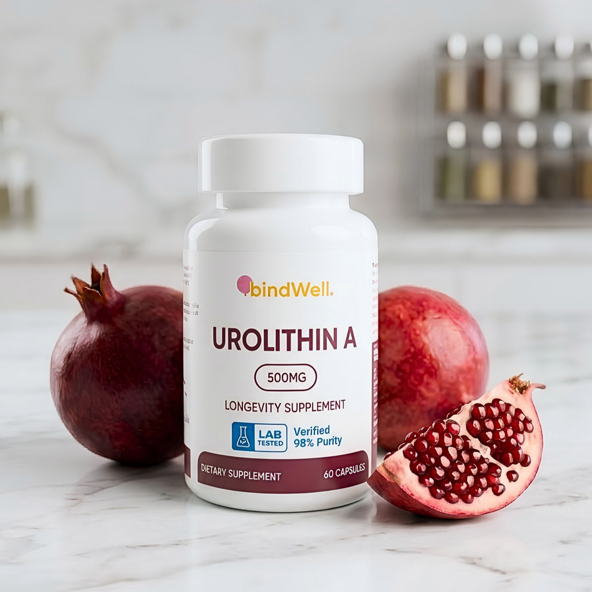 Urolithin A - 500mg | 98% Purity | 60 Capsules